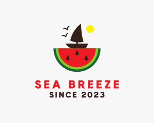 Sail Boat Watermelon  logo