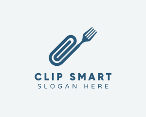 Fork Office Clip logo design