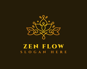 Relaxing Yoga Zen logo design
