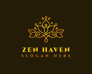 Relaxing Yoga Zen logo design