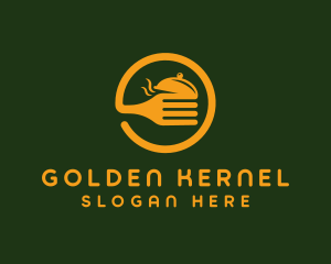 Golden Circle Fork logo design