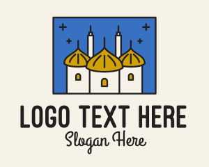 Kingdom - Middle Eastern Temple Towers logo design