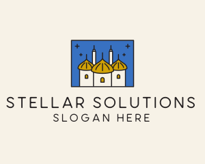 Middle Eastern Temple Towers  logo design