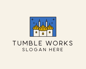 Middle Eastern Temple Towers  logo design