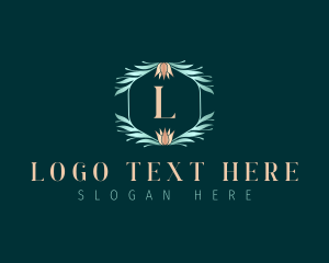 Lotus Floral Leaves logo