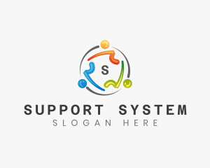 People Community  Support logo design