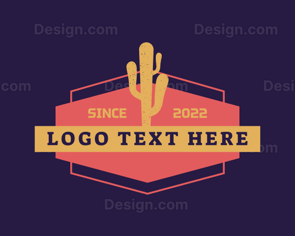 Desert Cactus Succulent Logo