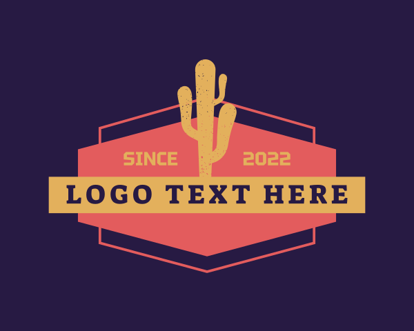 Desert Cactus Succulent logo