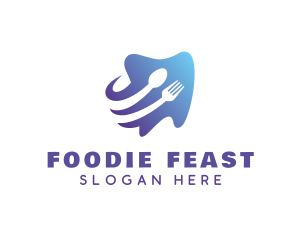 Spoon Fork Tooth logo design