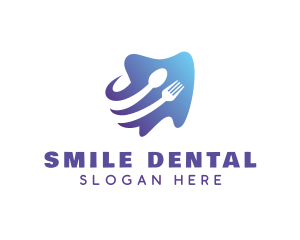 Spoon Fork Tooth logo design