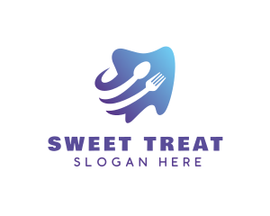 Spoon Fork Tooth logo design