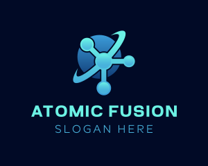 Blue Atom Laboratory logo design