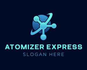 Blue Atom Laboratory logo design