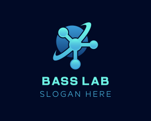 Blue Atom Laboratory logo design