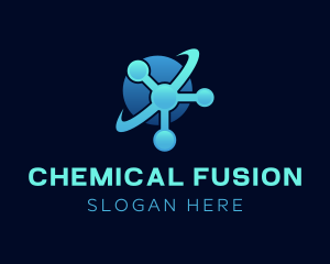 Blue Atom Laboratory logo design