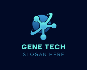 Blue Atom Laboratory logo design