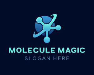 Blue Atom Laboratory logo design