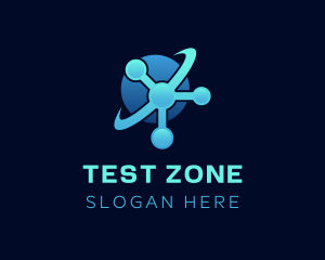 Blue Atom Laboratory logo design