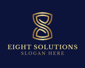 Elegant Hourglass Number 8 logo