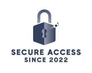 Online Security Padlock logo design