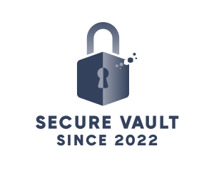 Online Security Padlock logo design