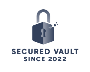 Online Security Padlock logo design