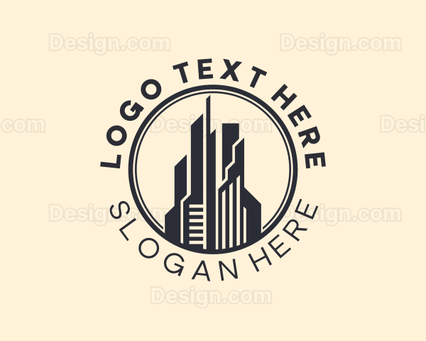 Skyscraper Real Estate Property Logo