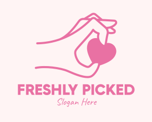 Hand Picked Heart logo design