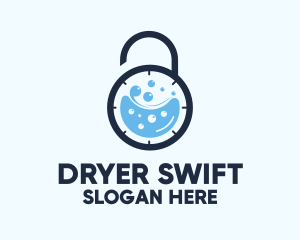 Time Lock Washing  logo design