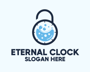 Time Lock Washing  logo design