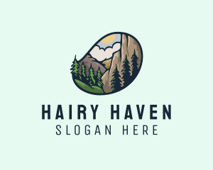 Outdoor Mountain Nature Forest logo design