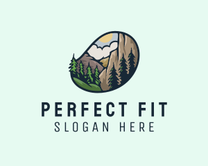 Outdoor Mountain Nature Forest logo design