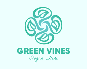 Organic Teal Vines logo