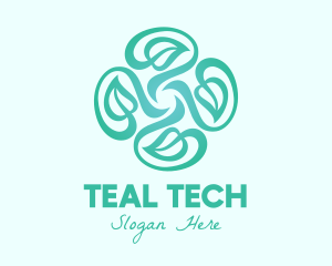 Organic Teal Vines logo