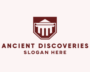 Ancient Column Banner logo design