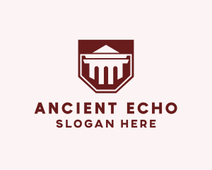 Ancient Column Banner logo design