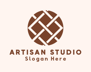 Woven Textile Handicraft logo design