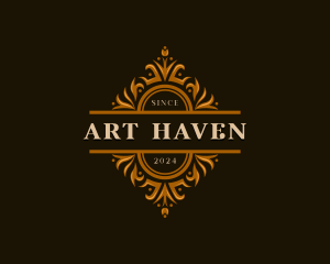 Luxury Floral Haven logo design