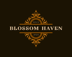 Luxury Floral Haven logo design