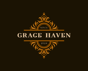 Luxury Floral Haven logo design