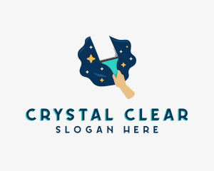 Squeegee Cleaning Tool logo design