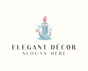 Candle Holder Decoration logo design