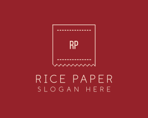 Ripped Paper Letter logo design