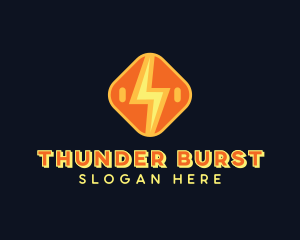 Thunder Lightning Bolt logo design