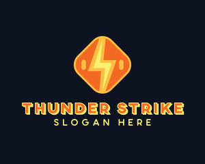 Thunder Lightning Bolt logo design