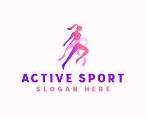 Woman Sports Athlete logo