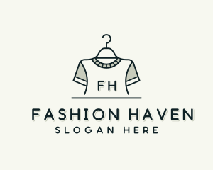 Clothing Apparel Hanger logo design