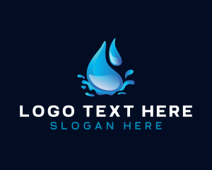 Splash Water Droplet logo