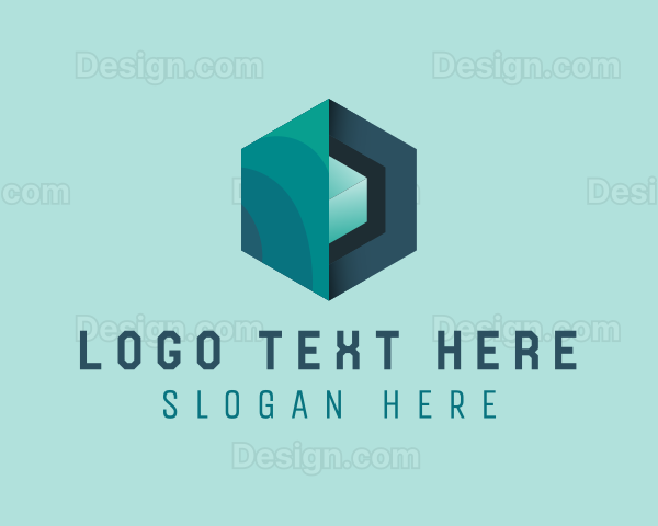 Generic Hexagonal Cube Technology Logo