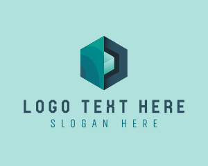 Generic Hexagonal Cube Technology Logo